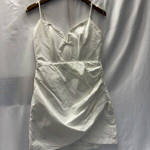 Zara White Chemise Slip Dress